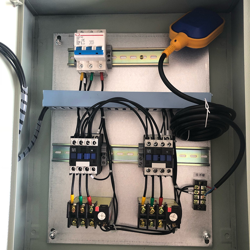 定做 潜水泵污水泵排污泵一用一备4kw浮球室内控制配电箱上海人民
