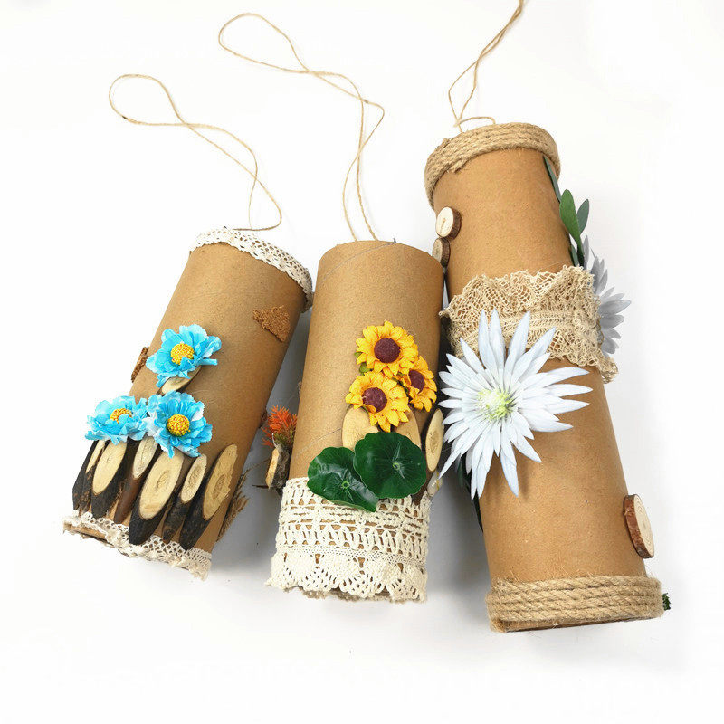 幼儿园环创材料墙面环境布置挂饰加厚麻绳纸筒空中吊饰