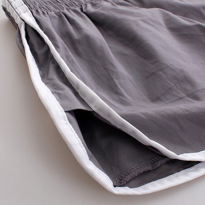 防走光二分裤男超短裤 侧开叉运动短裤男跑步健身居家短裤2分热裤