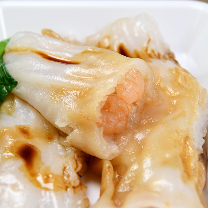 珍网虾仁肠粉165g商用广式点心广东特色早餐食品鲜虾肠粉半成品