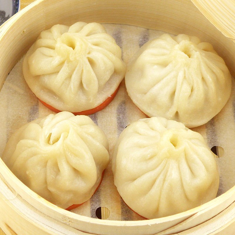 壹点心 上海小笼包6个 速冻包子年夜饭早餐小吃 广式点心小肉包
