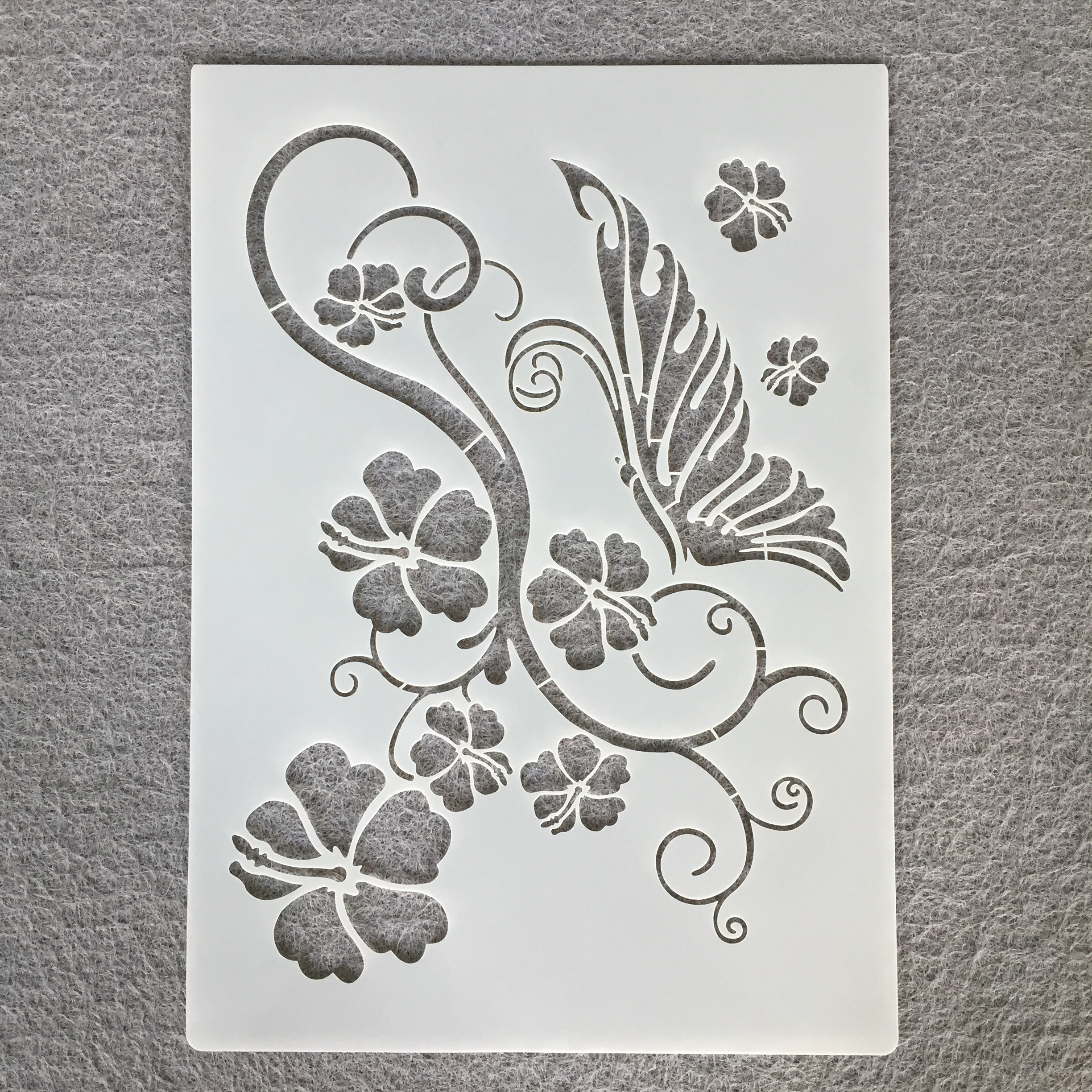 模板跨境新款动植物绘画diy相册手账镂空喷绘各类尺