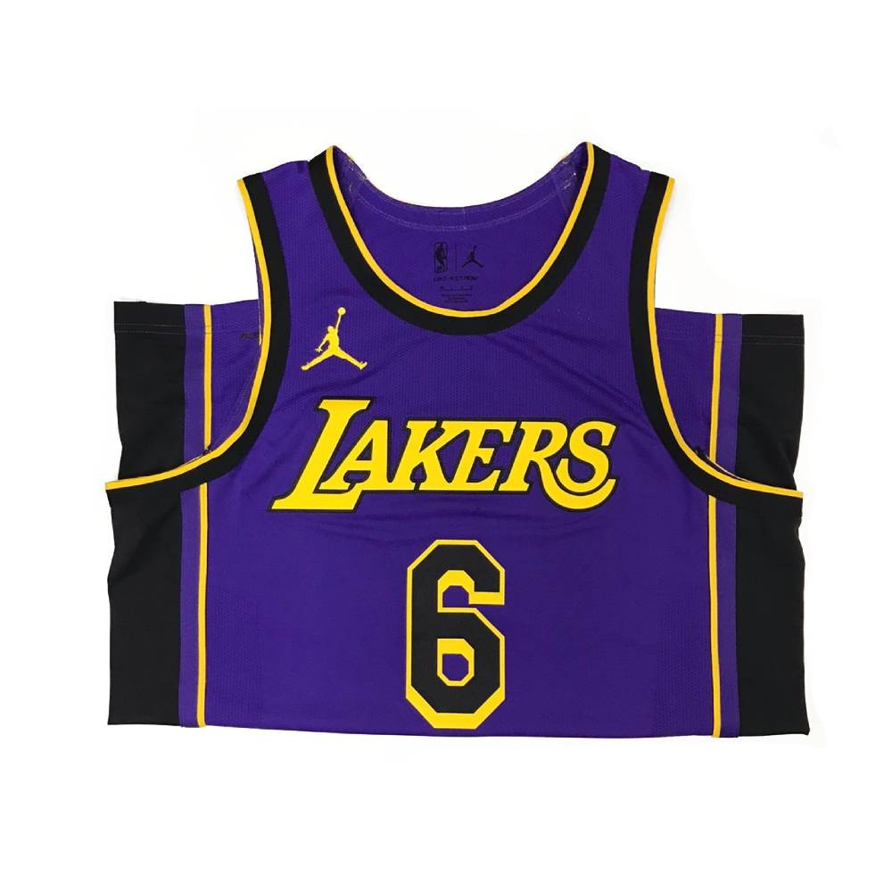 正品nike耐克lbj詹姆斯6号湖人队22-23宣告限定篮球服