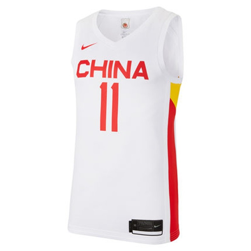 正品nike耐克克中国家队男篮主场11号易建联球衣其它球服