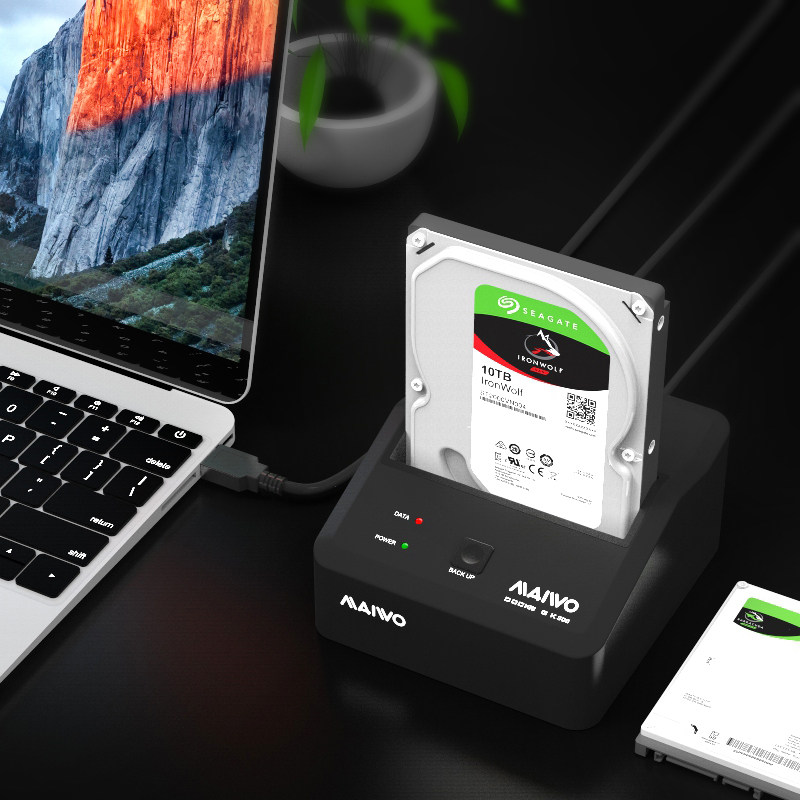 5寸串口通用外置读取器机械固态硬盘座k300