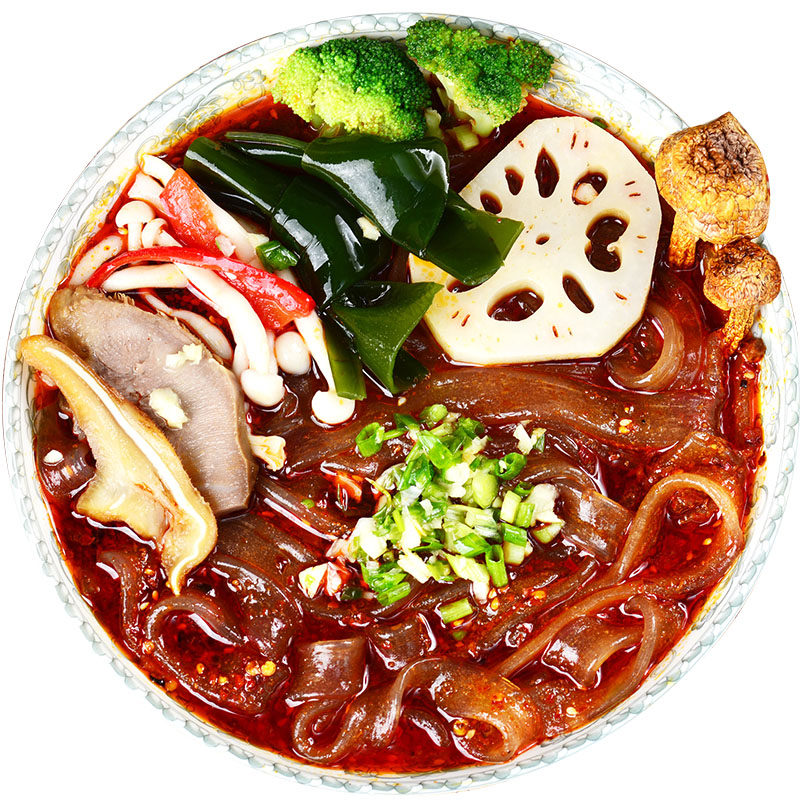 重庆火锅底料含手工红薯粉宽粉条火锅酸辣粉270g*3袋