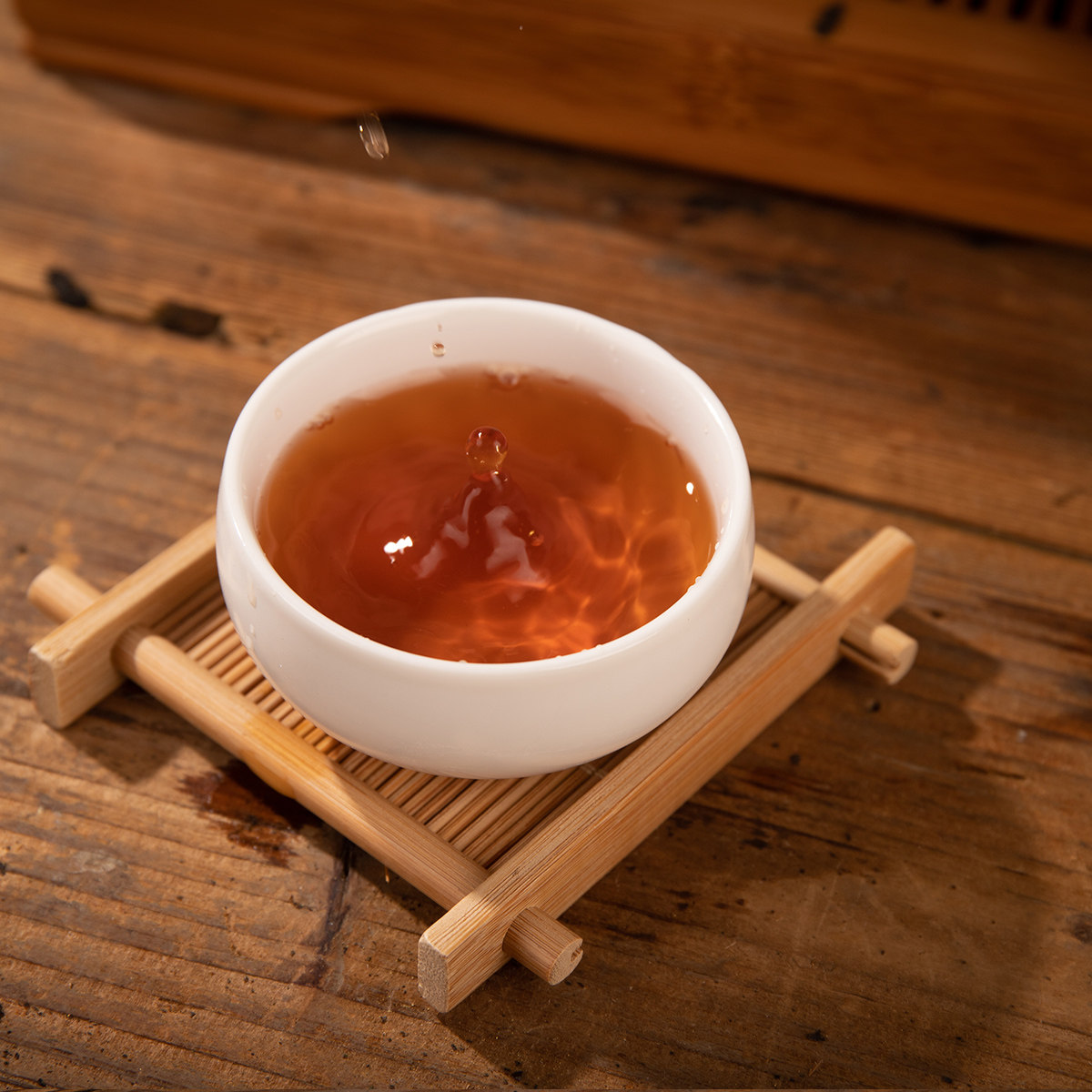 安化天尖茶黑湖南2015年陈年老天尖茶安华安化黑茶