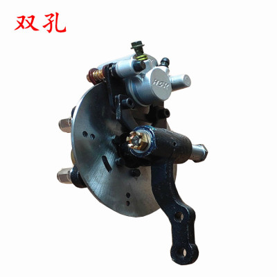 四轮摩托车越野车电动四轮车前桥碟刹轴头改装车刹车羊角总成