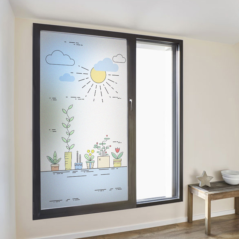 浴室卫生间玻璃贴纸窗贴窗纸窥视走光透光不透明瓷砖