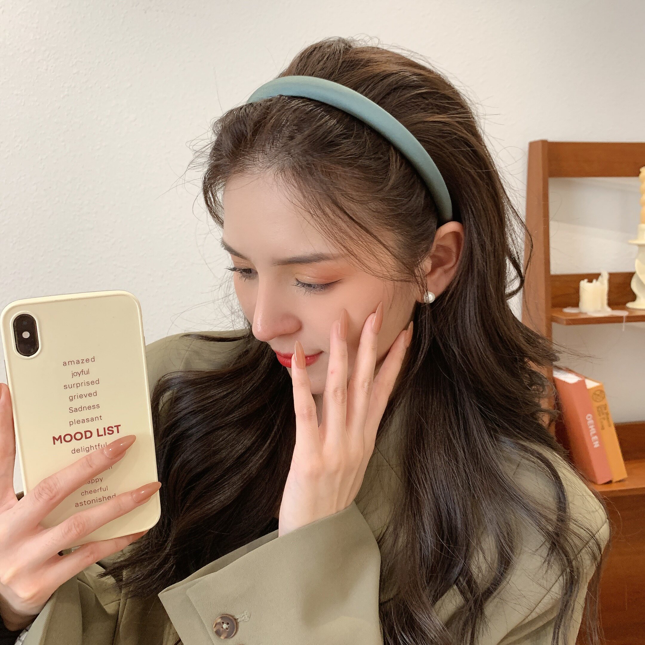 韩国纯色海绵细发发卡发箍女网红2022年新款夏季发饰