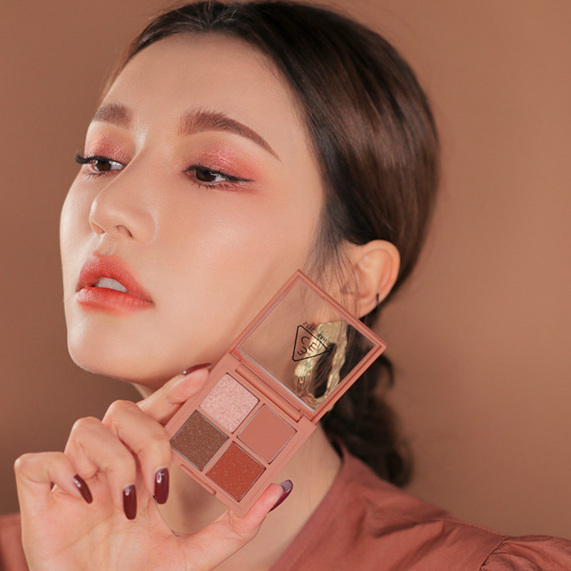 【重磅】stylenanda官方 3ce 迷你四色眼影盘 金钻粉钻山楂玫瑰
