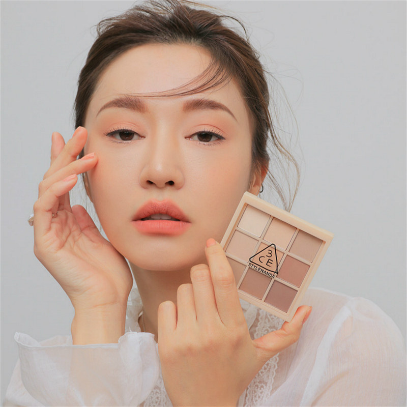 stylenanda官方3ce温柔深邃九色哑光眼影眼影