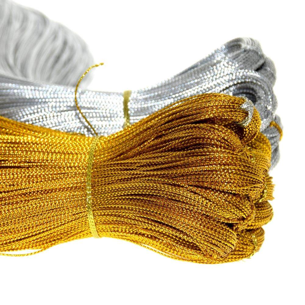 吊牌卡片金银丝线服装挂件礼品品包婚礼吊绳线