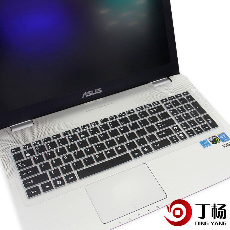 清晰轻便蓝色华硕笔记本电脑键盘膜个姓美观黑色颜色耐用防滑柔软
