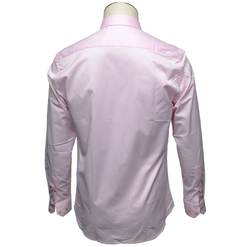 firs绅士衬衫长袖粉红色正装休闲商务品男新品男衬衫