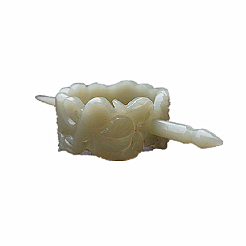 和田玉发冠帽冠发复古貔貅玉冠古装汉服头饰其他