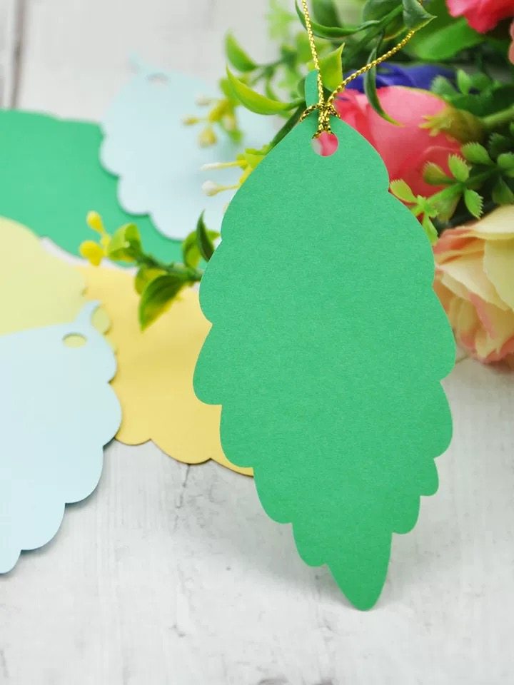 新款树叶心愿创意小卡卡片定制diy许愿贺卡贺卡