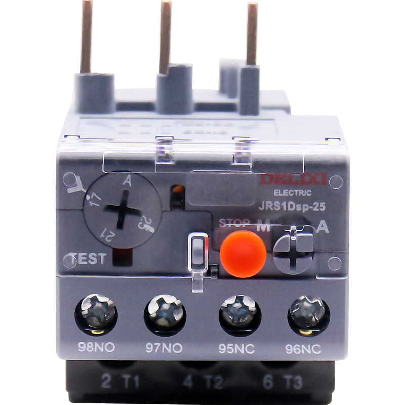 德力西热继电器jrs1dsp-25电流保护器4a过载6a保护10继电器8a过流