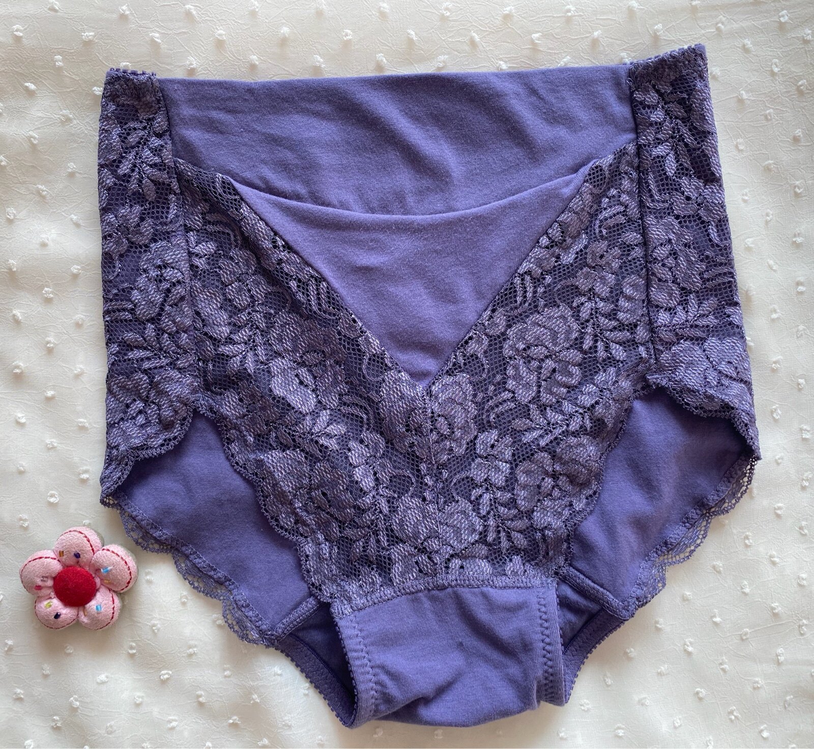 出口日本外贸原单纯棉高腰收腹提臀女士三角内裤女三角裤