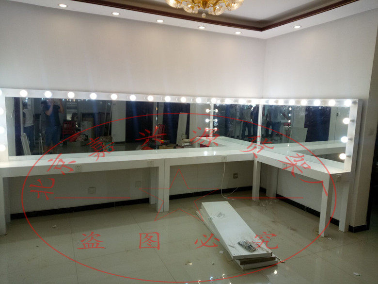 影楼化妆台带灯美容院化妆师专用梳妆台彩妆培训工作室梳妆台