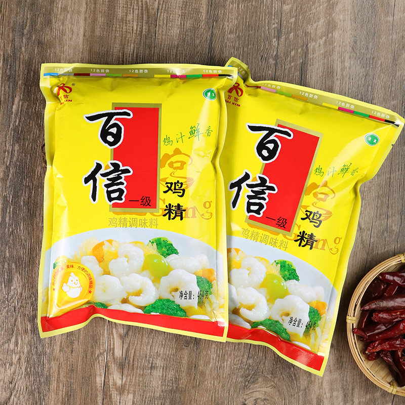 鸡精百信一级454g20袋四川金宫味精商用整箱鸡精