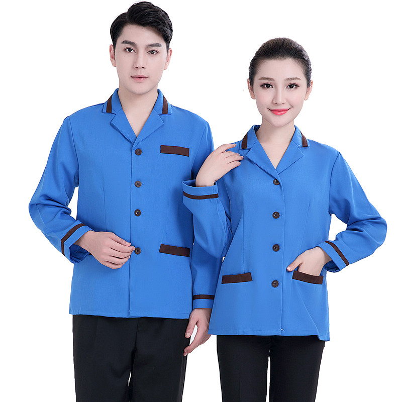 保洁工作服短袖女夏季物业医院客房清洁工保洁阿姨保洁服长袖套装