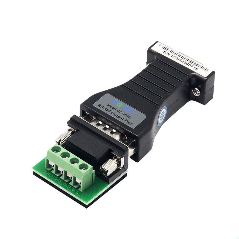 宇泰232转485转换器工业级无源防雷rs485转rs232串口模块ut-204e 232