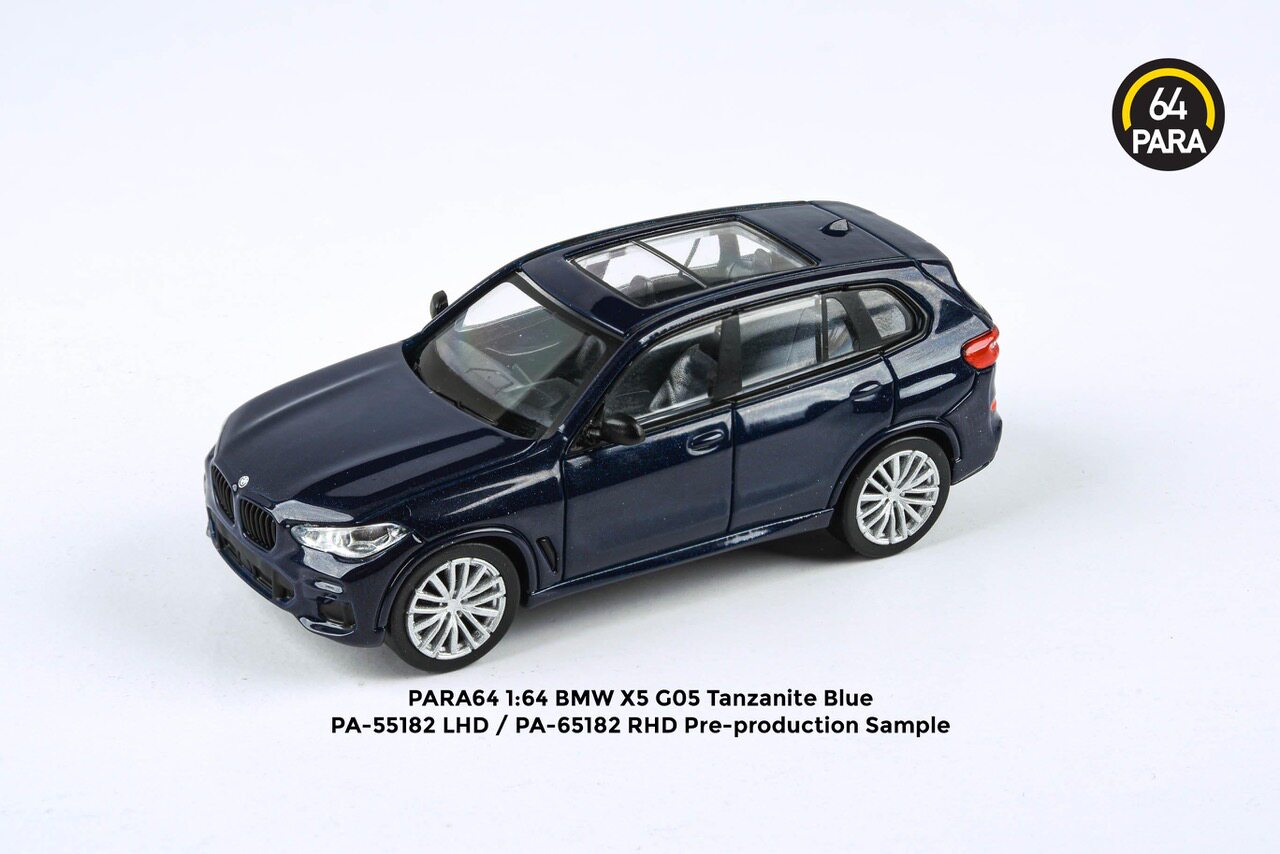 paragon1bmw宝马x5g05蓝色白色右舵车模