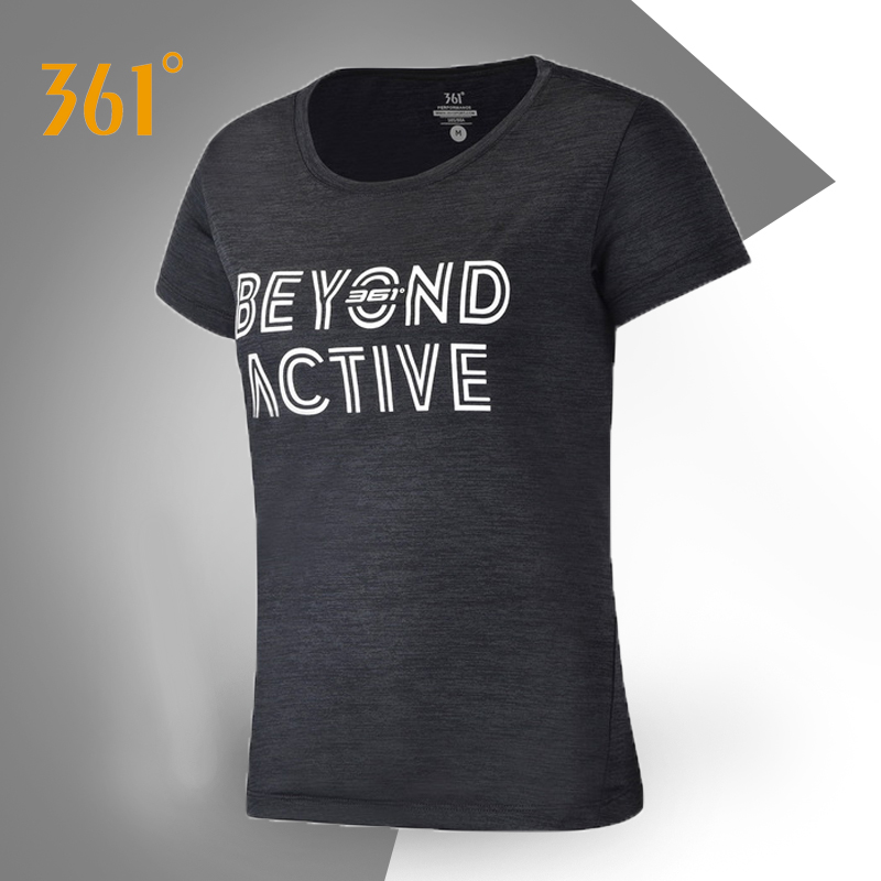 361 Short Sleeve T-shirt for Women 2020 New Summer Thin Breathable 361 Degree Round Neck Printed Sportswear Women's Top R