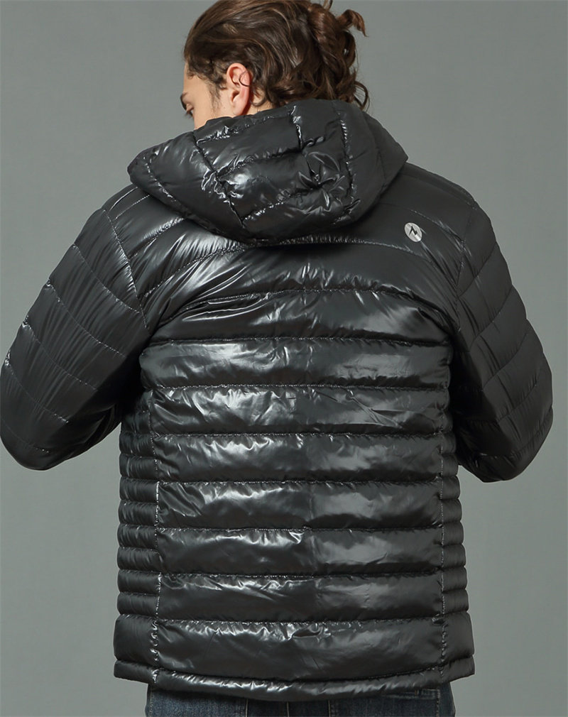 marmot土拨鼠冬户外男拒水大鹅绒服700蓬连帽保暖超轻羽绒服79427