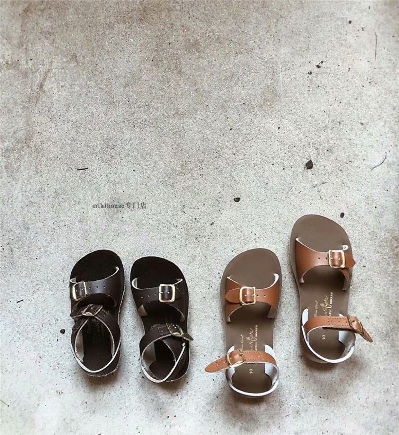 现货美国saltwater新款儿童童男女童百搭魔术凉鞋