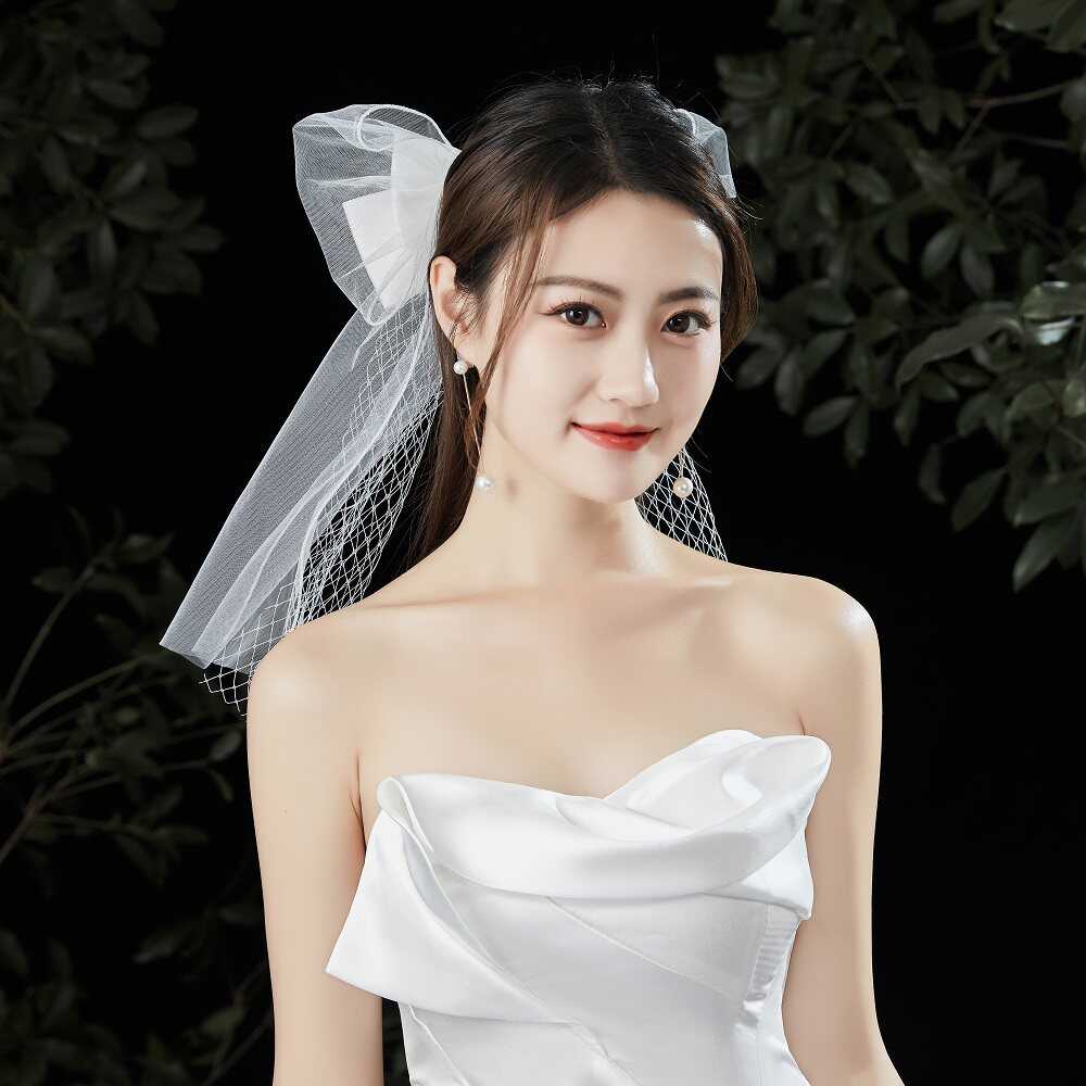 头饰头纱女新娘森系超仙婚纱结婚结婚网网红拍照头纱