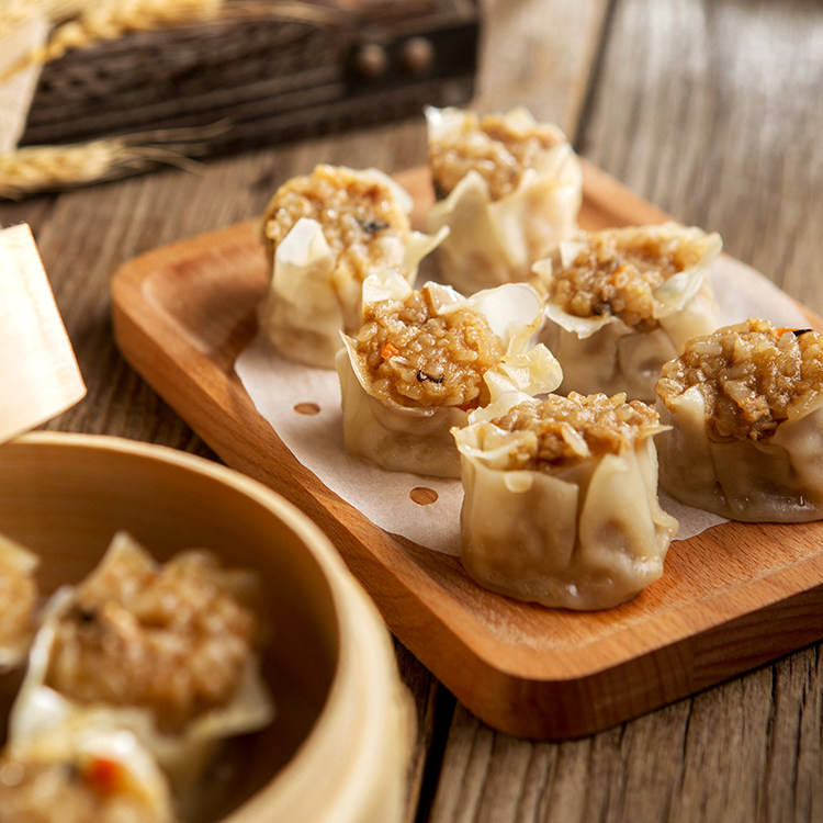 烧麦48只1200g早餐点心糯米干蒸烧卖猪肉新日期包点