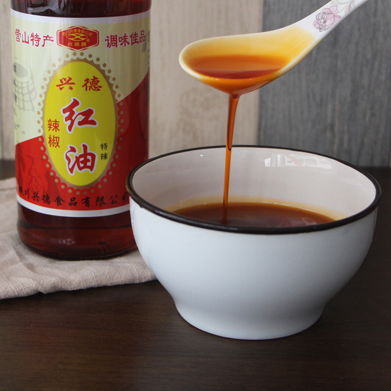 特辣兴德德牌红油辣椒油香辣四川营山特产南充辣椒粉料