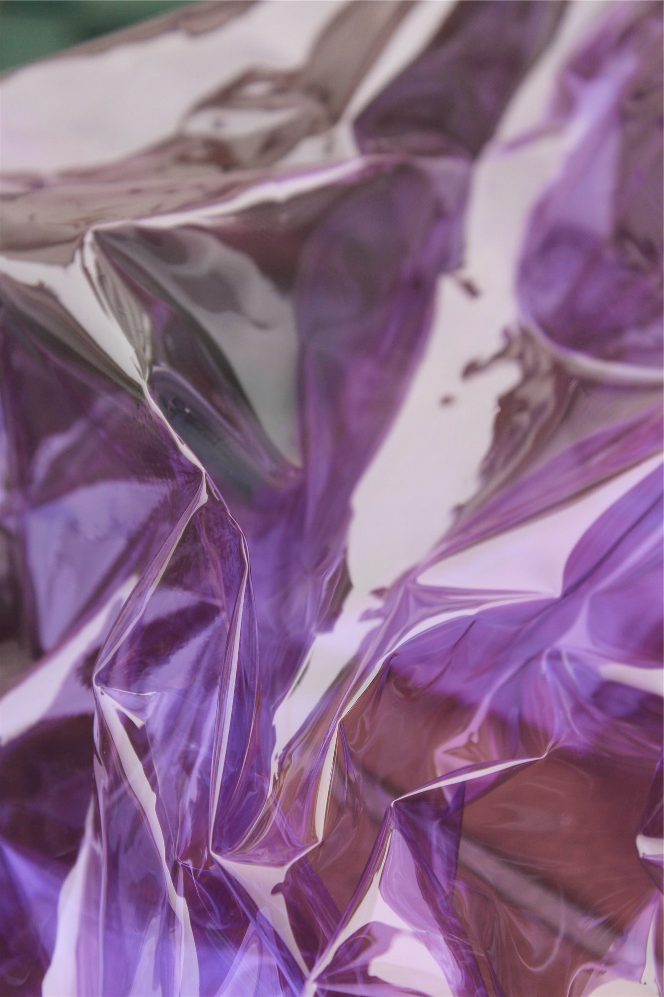 时尚透明tpu淡紫色镭射幻彩液体风雨雨衣服装海绵垫