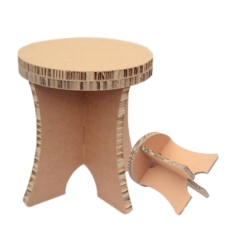 抖音瓦楞纸家具书桌幼儿园小学生手工课学习桌家用儿童写字桌椅