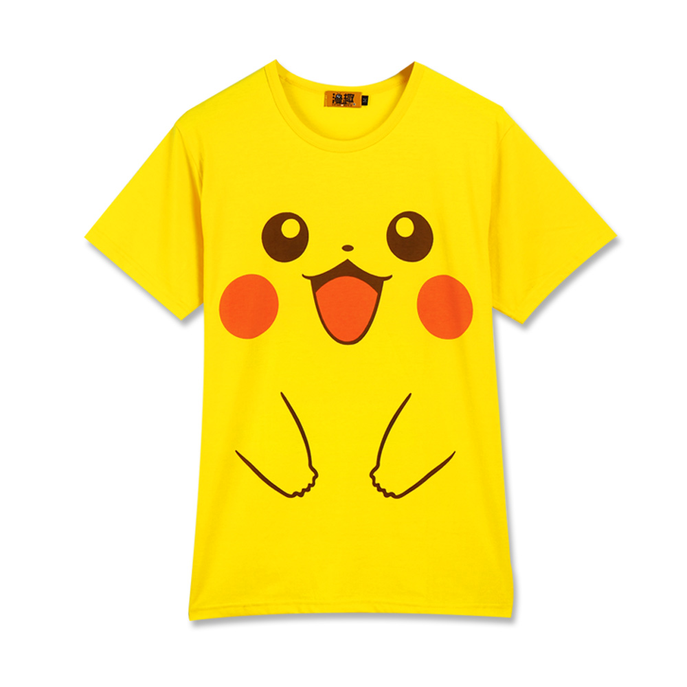 漫趣动漫二次元衣服皮卡丘周边男女情侣纯棉日系动漫t恤