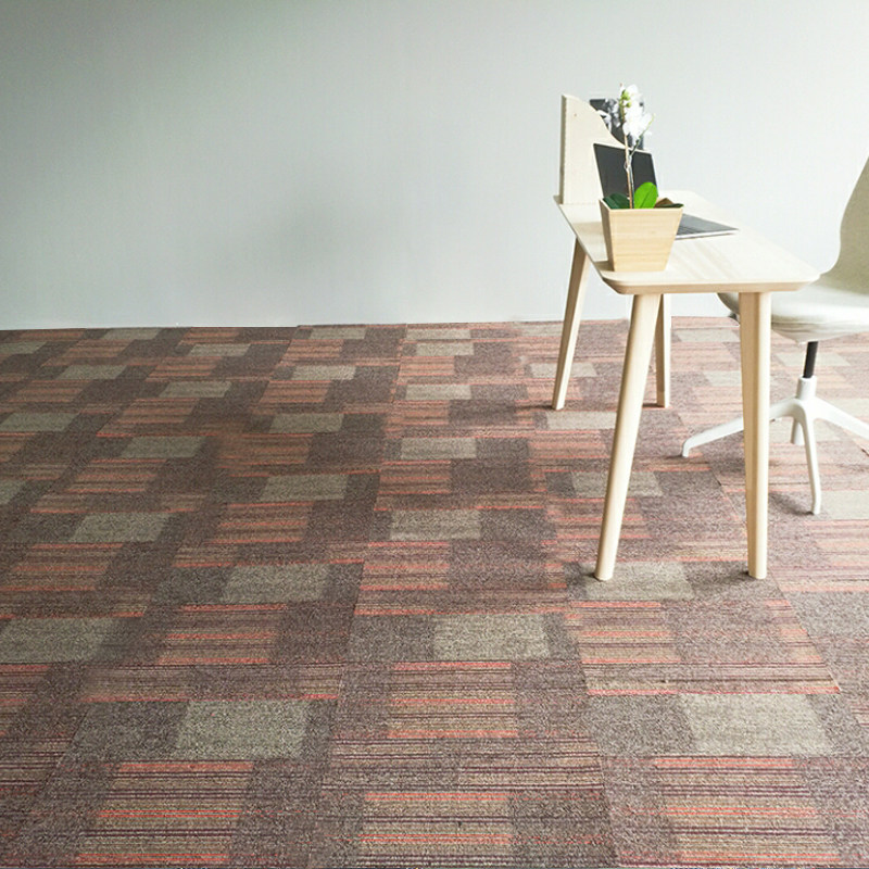 几何条纹办公室地毯拼接方块地毯卧室满铺房间酒店工程正方形地毯