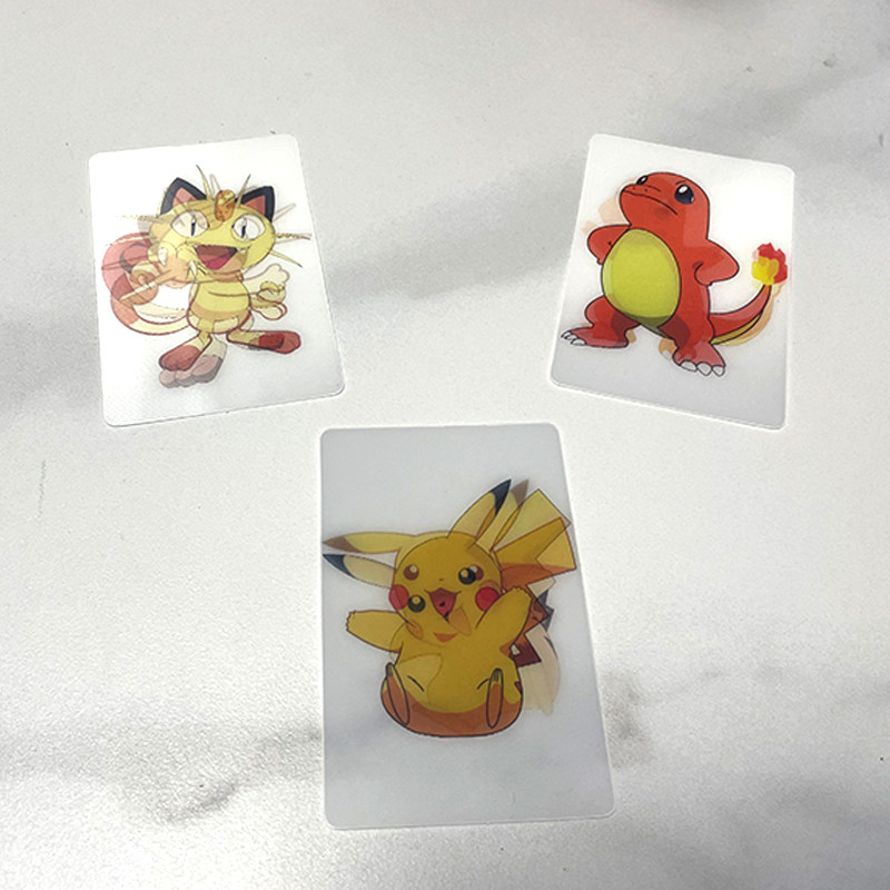 卡片宠物小精灵光栅皮卡丘小火火龙妙蛙种子可变化创意贺卡