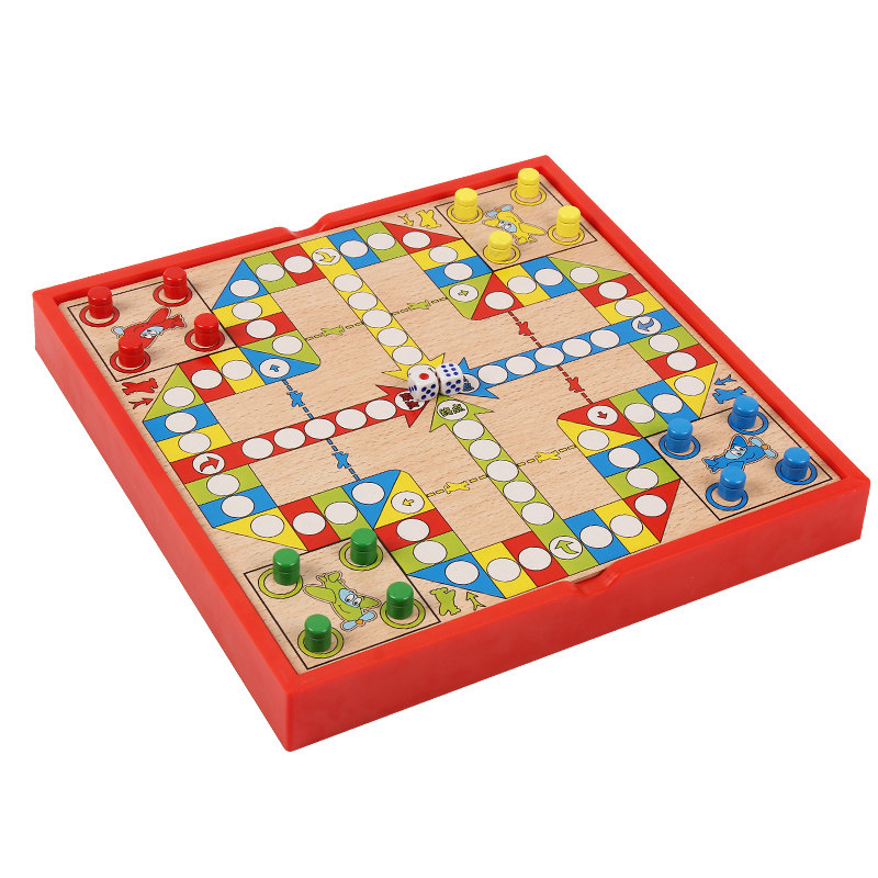 多功能棋中国象棋六合一棋类游戏木制儿童益智玩具飞行棋国际象棋