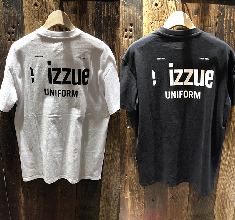 七七香港潮店 IZZUE 春夏男款 帅气后背字母印花休闲短袖T恤 1243