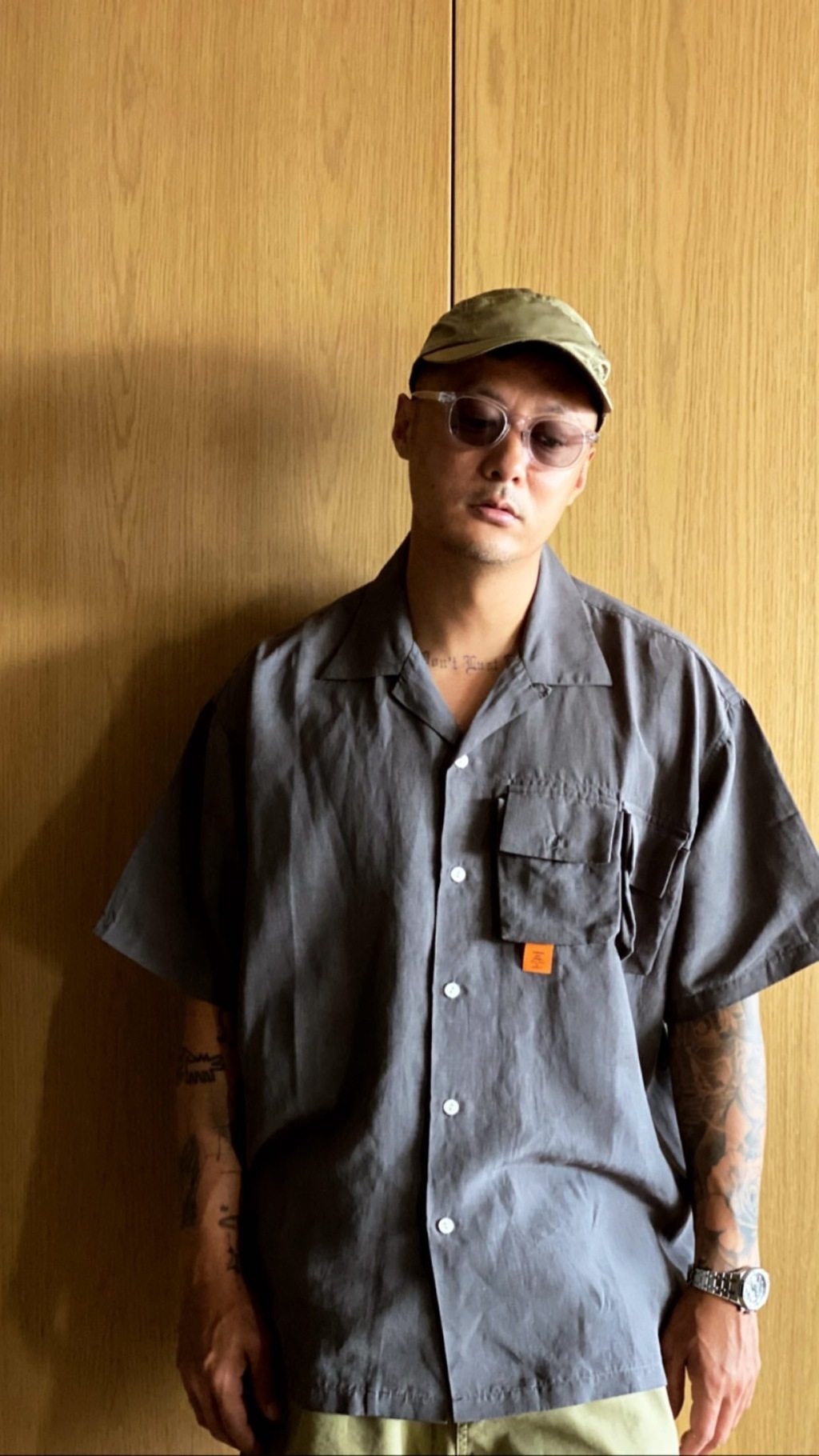 madnesscampcollarshirt20ss单袋古巴短袖衬衫余文衬衫