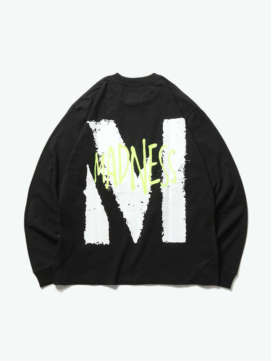 madness五周年长袖印花字母大字限定mdns周年19sst恤