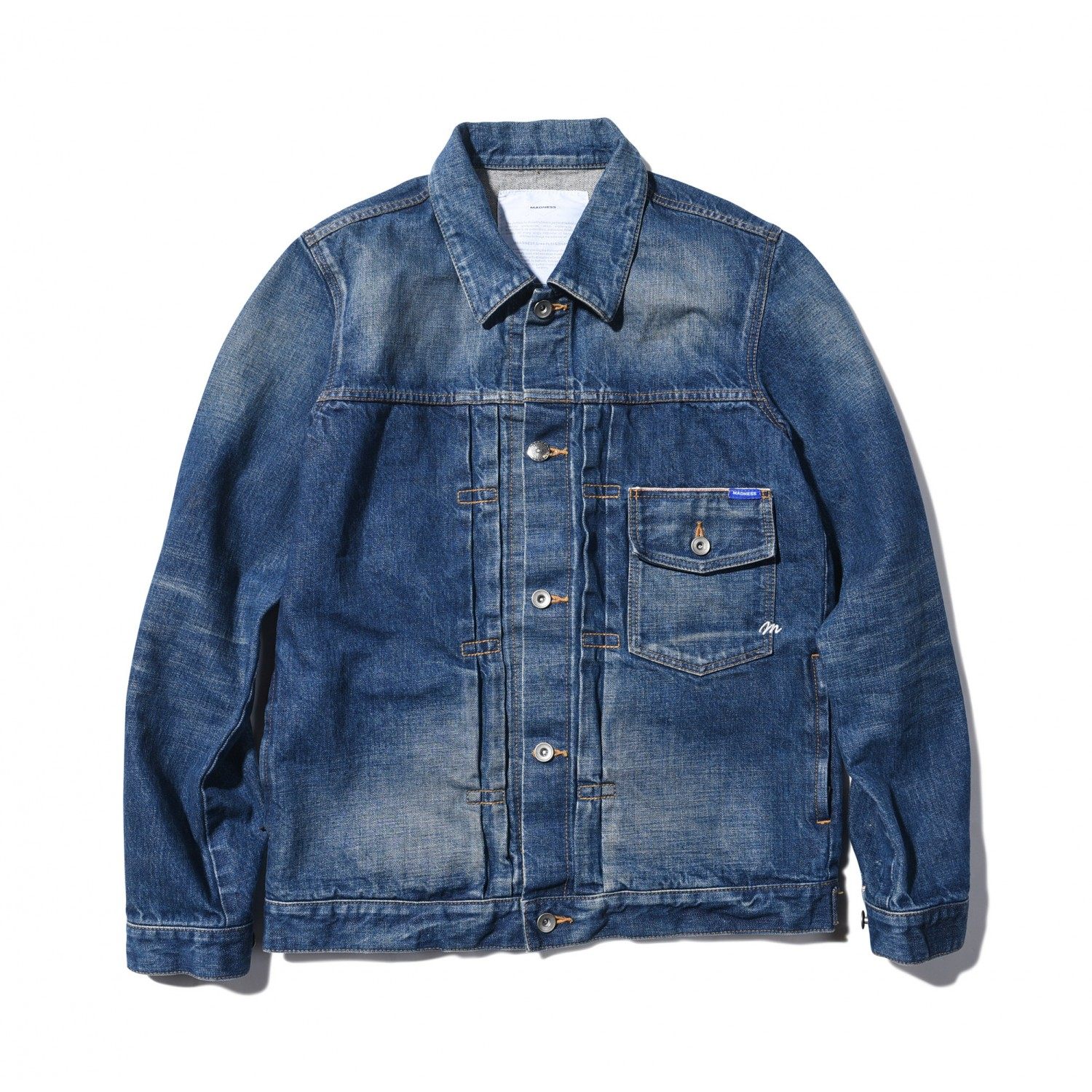 madnessdenimjacket日产水洗刺绣牛仔夹克百搭宽松夹克