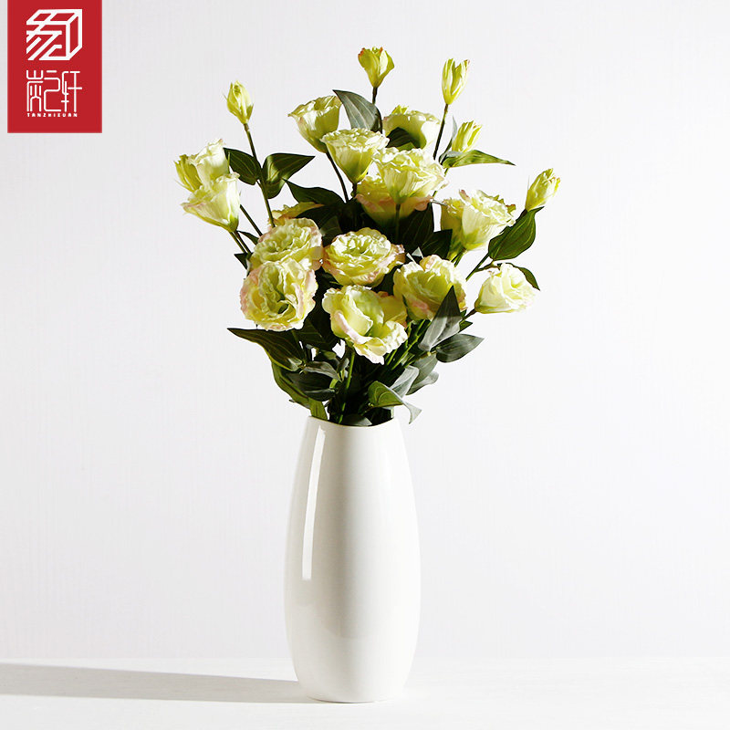 现代简约陶瓷花瓶摆件客厅小清新干花插花花器家居装饰品创意摆设