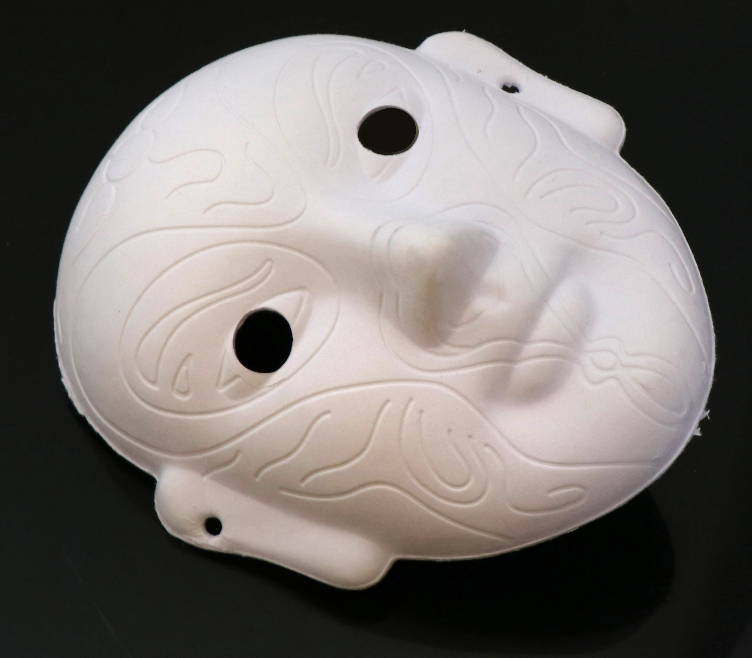 手绘手工diy京剧脸谱面具中国风脸谱白胚手绘涂鸦压痕款纸浆面具