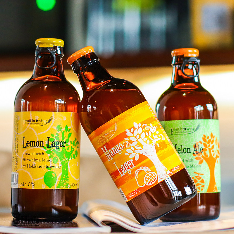 啤酒日本北海道小樽果酿水果果味系列精酿多种啤酒