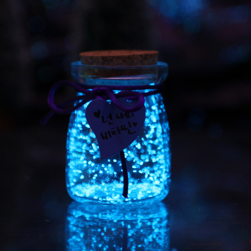 星星夜光许愿瓶塑料管星空空瓶漂流荧光折纸玻璃瓶幸运星