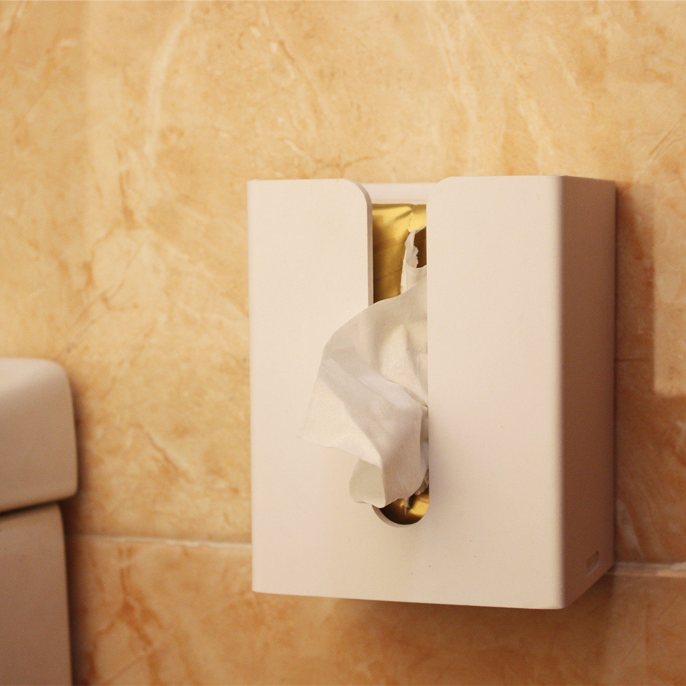 加厚桌下收纳纸巾简约迷你挂式厨房倒挂墙壁纸巾盒