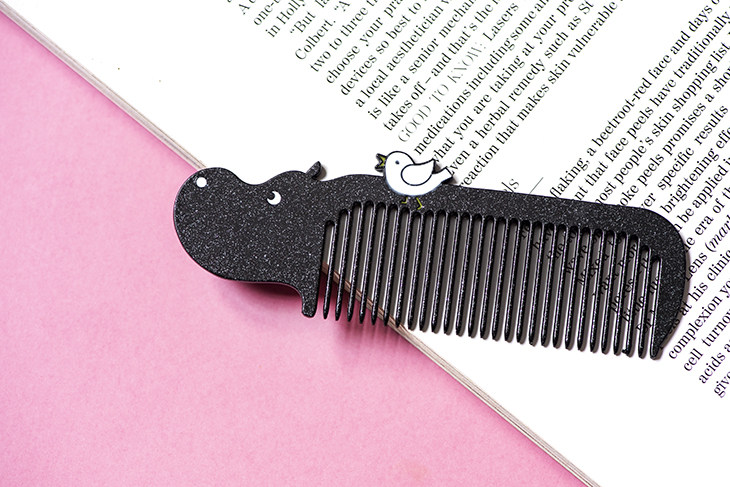 八门虫社oho1动物合金梳子随身便携按摩化妆创意梳子
